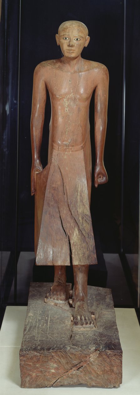 Statuette von Nakhti, Kanzler während der Herrschaft von Sesostris I (ca. 1956-ca. 1911 v. Chr.) aus Assiut, Mittleres Reich, ca. 1934-1898 v. Chr. von Egyptian 12th Dynasty