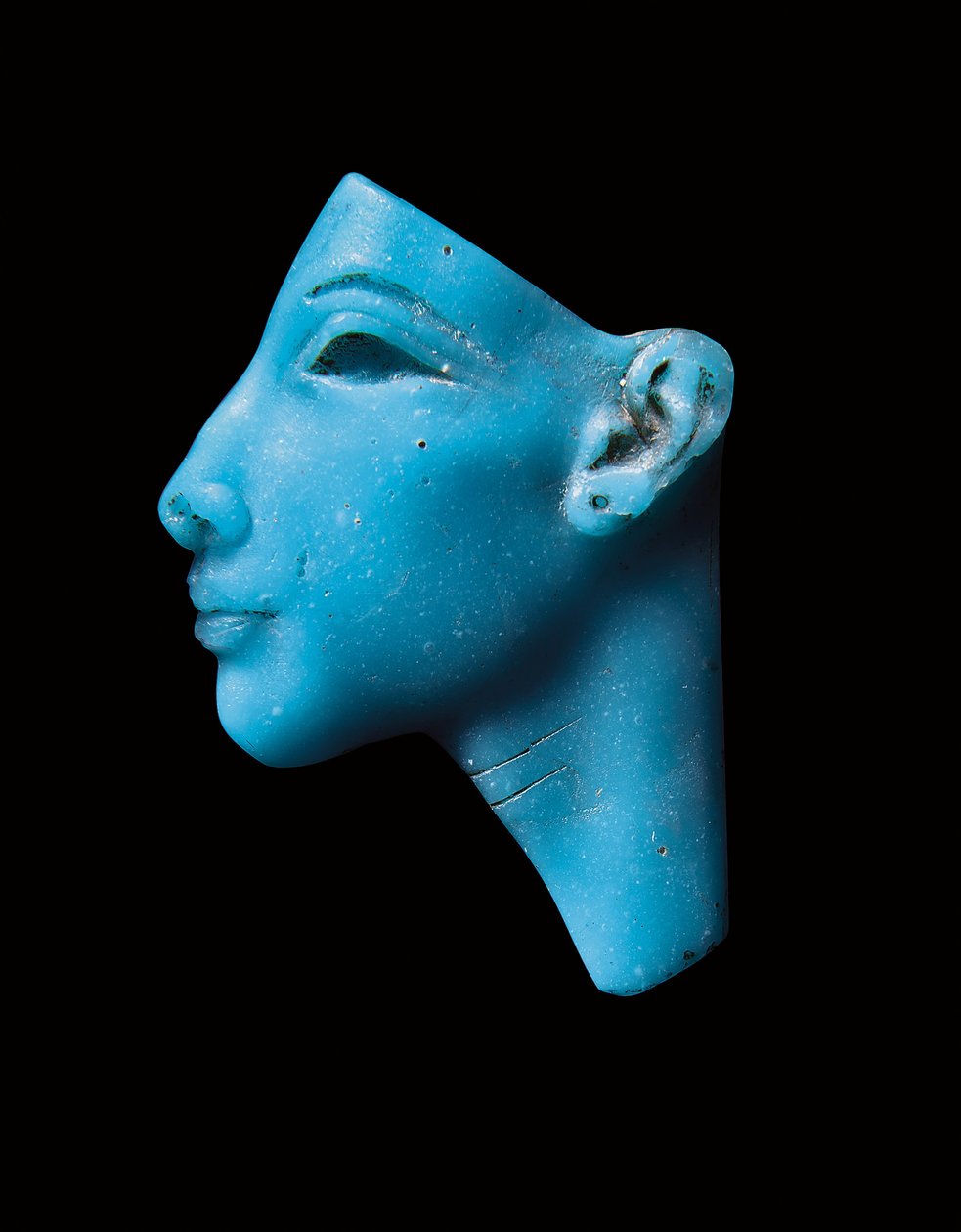 Einlegearbeit von Echnaton oder Nofretete, Neues Reich, Amarna-Periode, ca. 1353-1336 v. Chr. von Egyptian 13th Dynasty