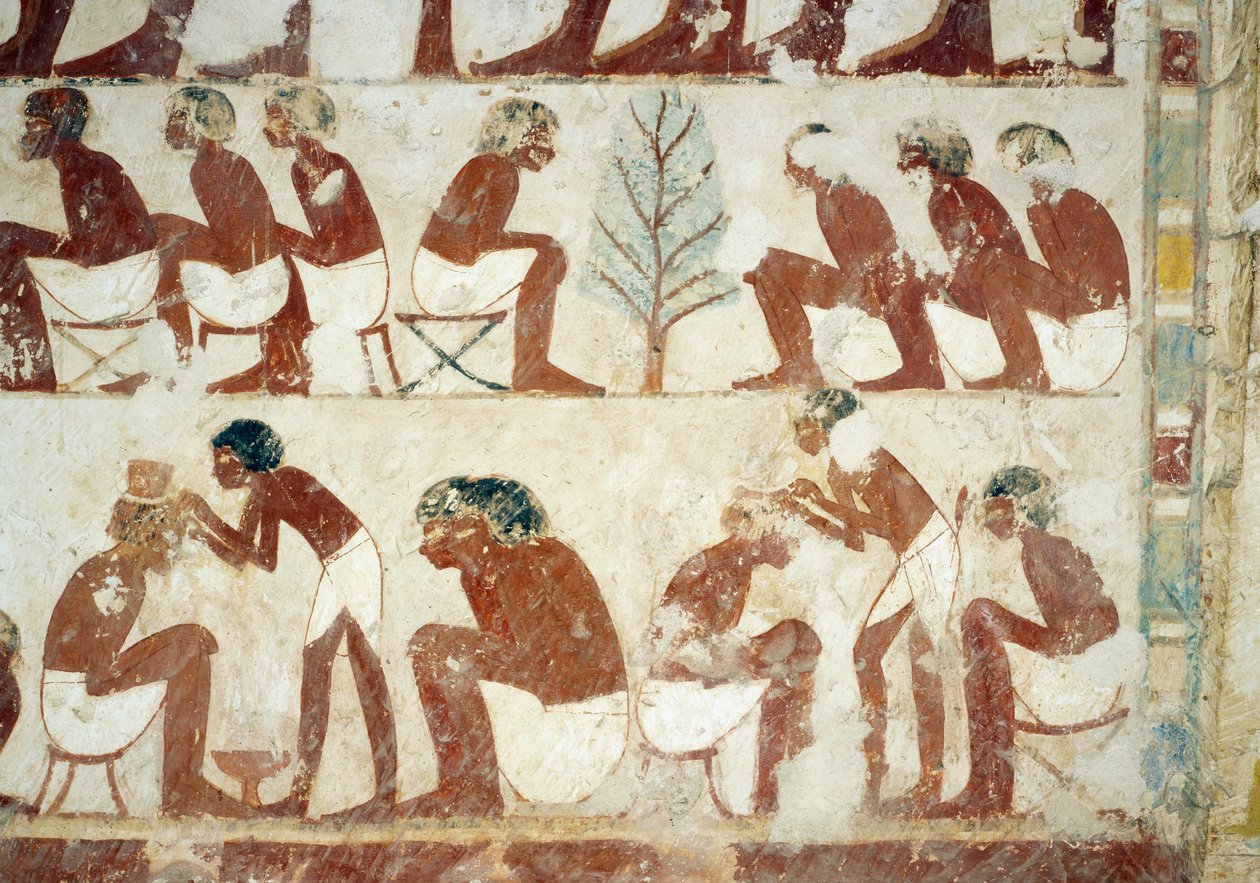 Haarschneiden der Soldaten von Egyptian 18th Dynasty