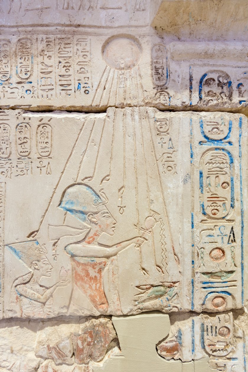 Fassade eines Schreins (Detail) von Egyptian 18th Dynasty