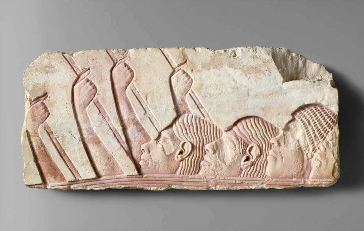 Ausländer in einer Prozession, ca. 1345 v. Chr. von Egyptian 18th Dynasty