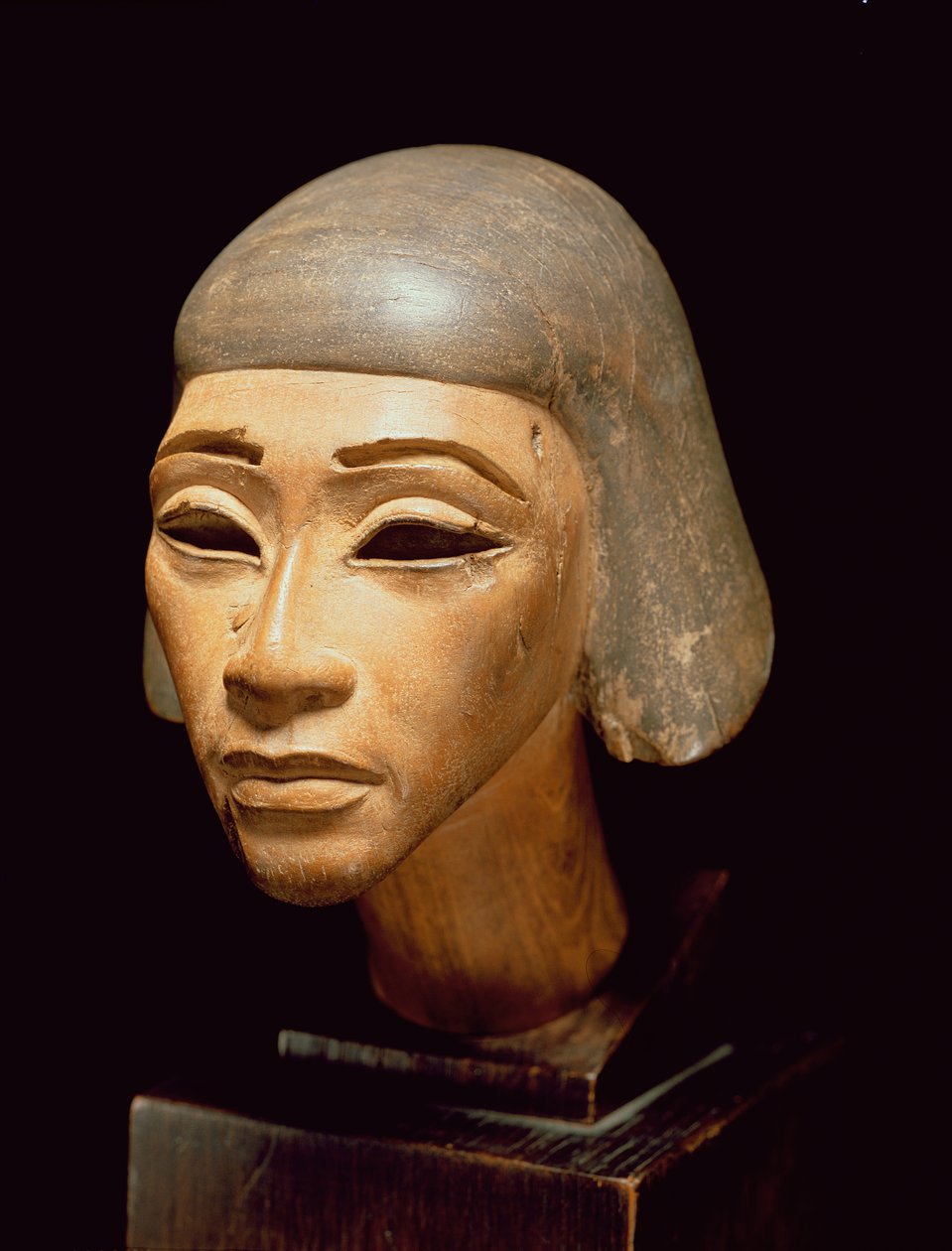 Kopf eines Harfenspielers, aus Tell El-Amarna, ca. 1370-1360 v. Chr. von Egyptian 18th Dynasty