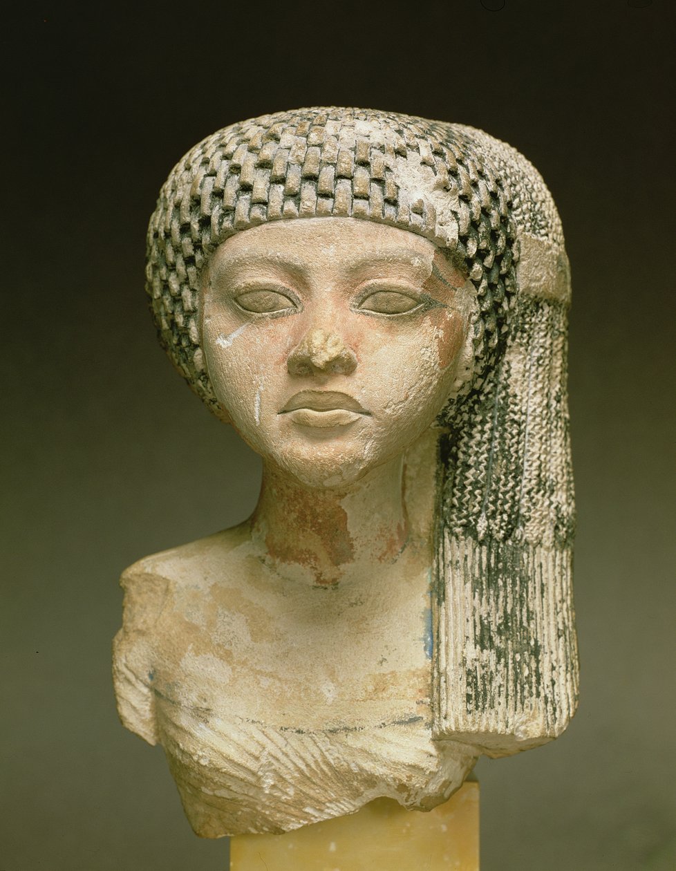 Kopf einer Prinzessin aus der Familie von Echnaton, Neues Reich von Egyptian 18th Dynasty