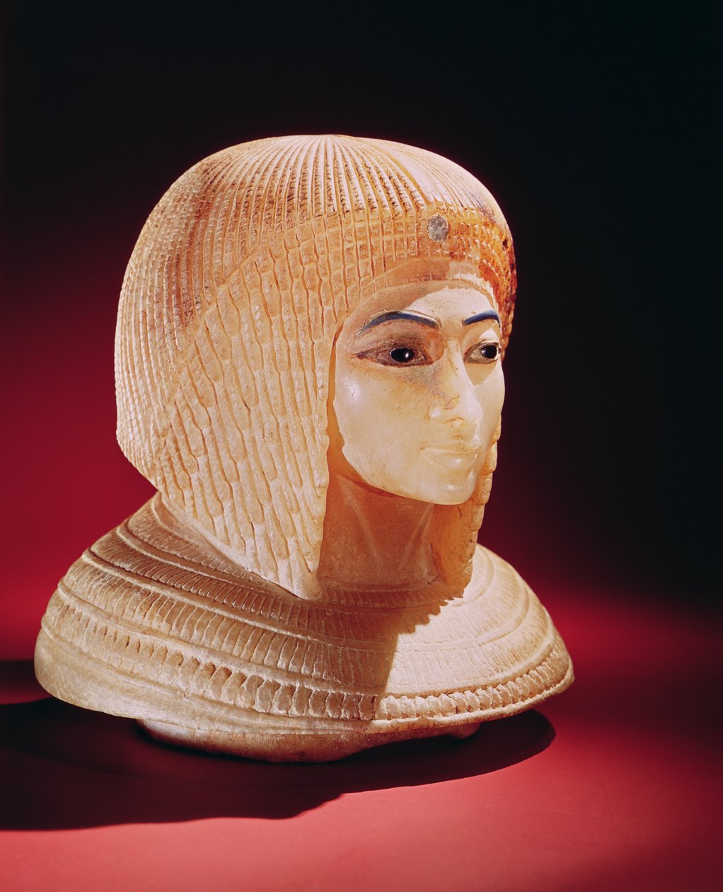 Kopf einer Frau, vermutlich Prinzessin Kiya, Neues Reich von Egyptian 18th Dynasty