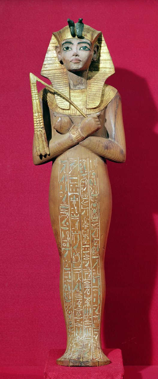 Shabti-Figur des Königs aus dem Grab von Tutanchamun (ca. 1370-1352 v. Chr.) Neues Reich von Egyptian 18th Dynasty