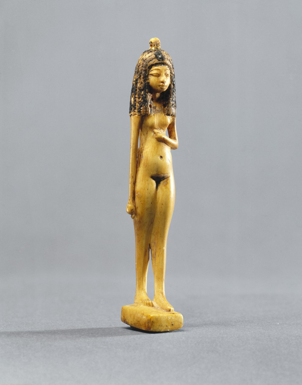 Statuette eines nackten Mädchens, Neues Reich, ca. 1390-1353 v. Chr. von Egyptian 18th Dynasty
