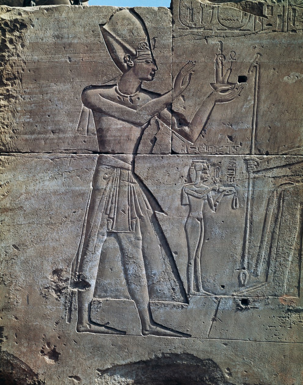 Thutmosis III, Relief, Tempel des Amun, Karnak-Tempelkomplex (Unesco-Welterbeliste) von Egyptian 18th Dynasty