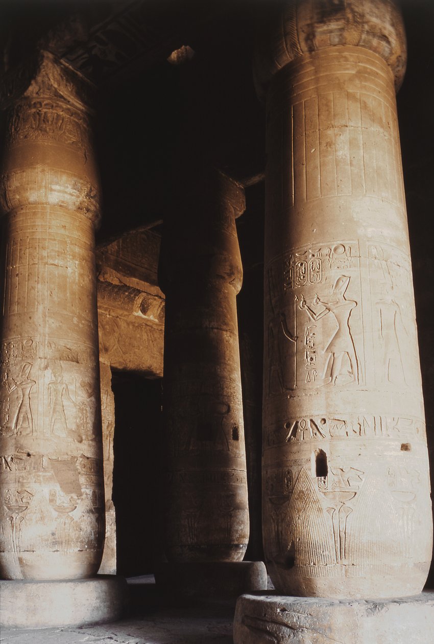 Innenraum der ersten Hypostylhalle, Neues Reich von Egyptian 19th Dynasty