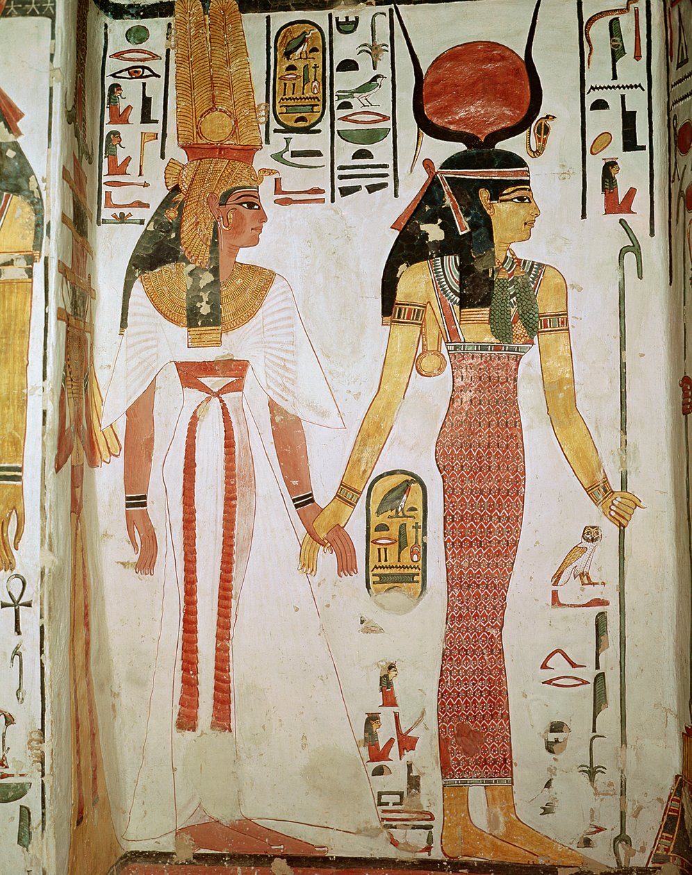 Isis und Nefertari, aus dem Grab von Nefertari, Neues Reich von Egyptian 19th Dynasty