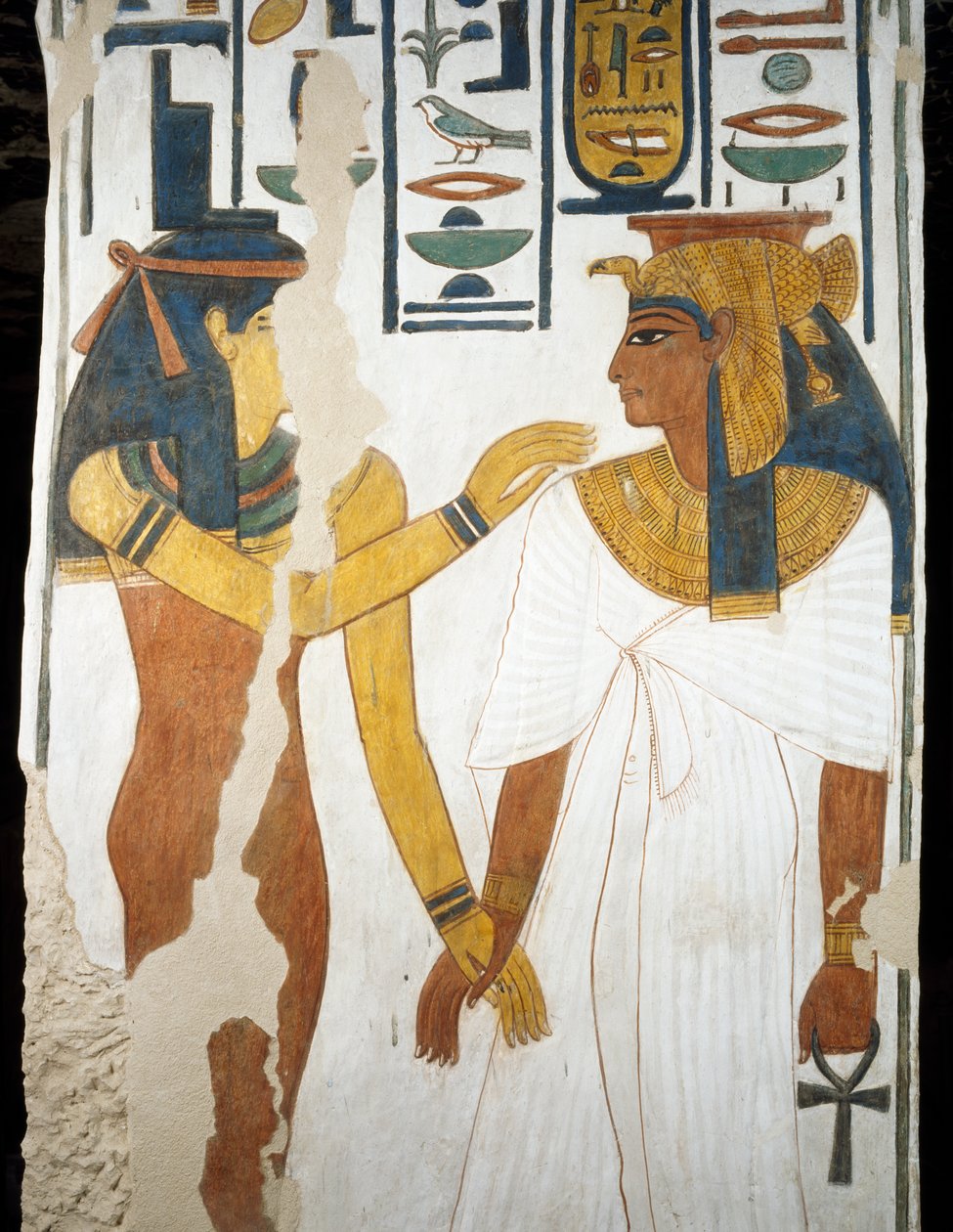 Nefertari (Detail) von Egyptian 19th Dynasty