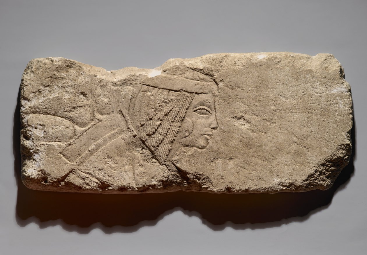 Relief einer Frau, möglicherweise aus Tell el-Amarna, Neues Reich, ca. 1353-1336 v. Chr. von Egyptian 19th Dynasty