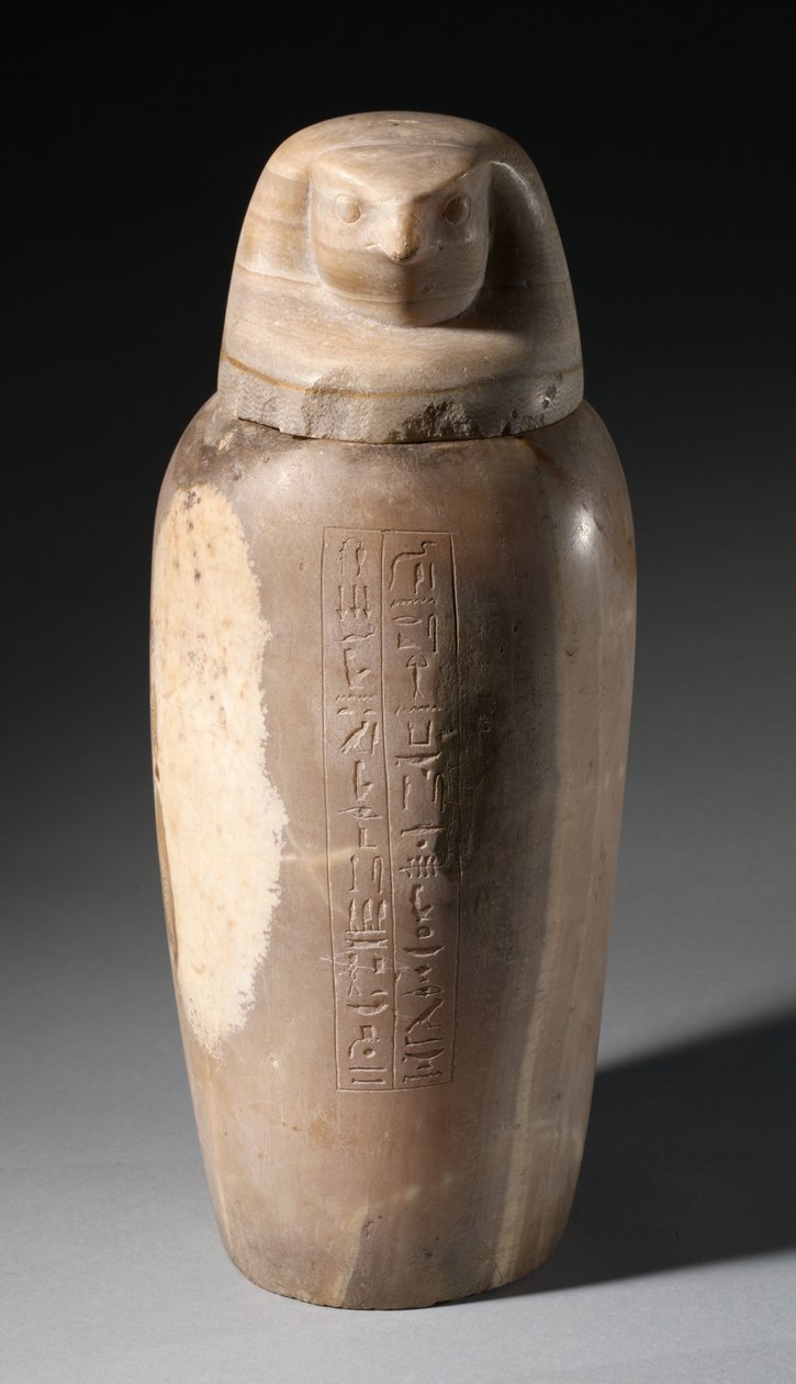 Kanopenkrug mit Falkenkopf, 664-525 v. Chr. von Egyptian 26th Dynasty