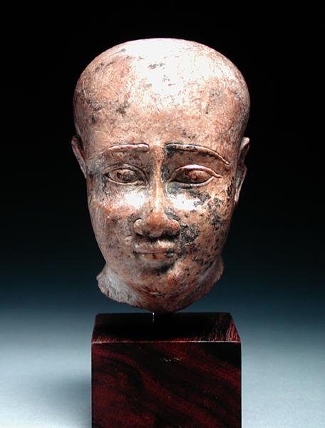 Männlicher Kopf, ca. 350 v. Chr. von Egyptian 30th Dynasty