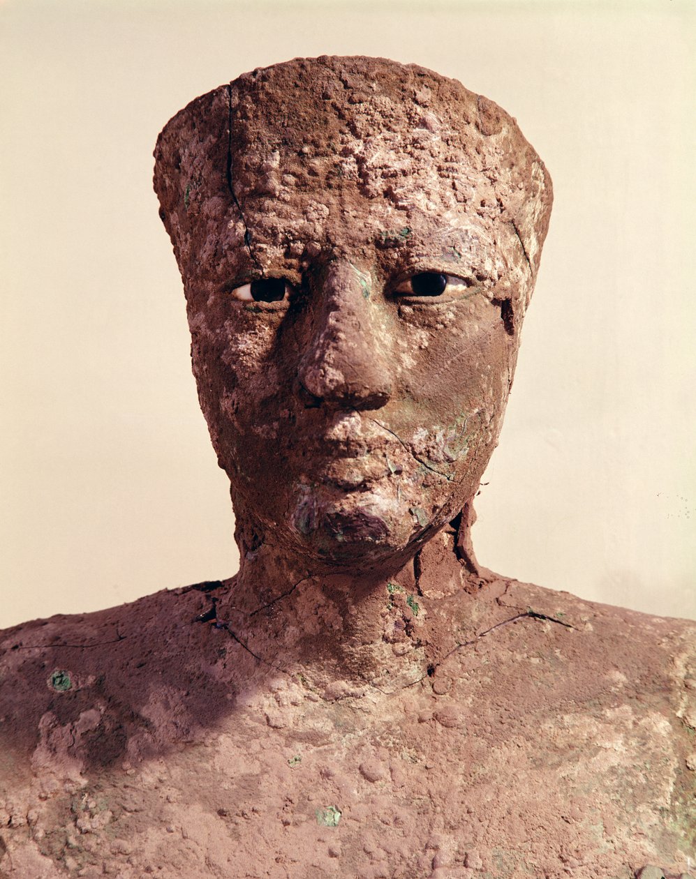 Statue von Pepi I (2289-2255 v. Chr.), Detail des Kopfes, gefunden in Hierakonpolis, ca. 2281-2241 v. Chr. von Egyptian 6th Dynasty
