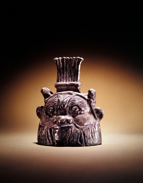 Glocke in Form von Bes von Egyptian Ptolemaic Period