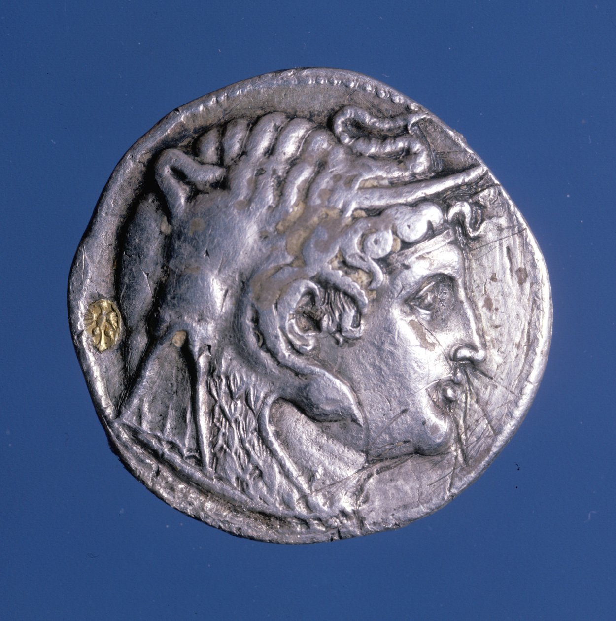 Silbermünze mit dem Abbild von Ptolemaios I. Soter (367 v. Chr. - 283 v. Chr.), König von Ägypten von Egyptian Ptolemaic Period