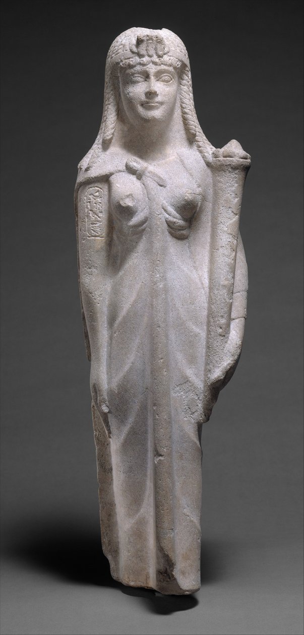 Statue einer ptolemäischen Königin, vielleicht Kleopatra VII., 200-30 v. Chr. von Egyptian Ptolemaic Period