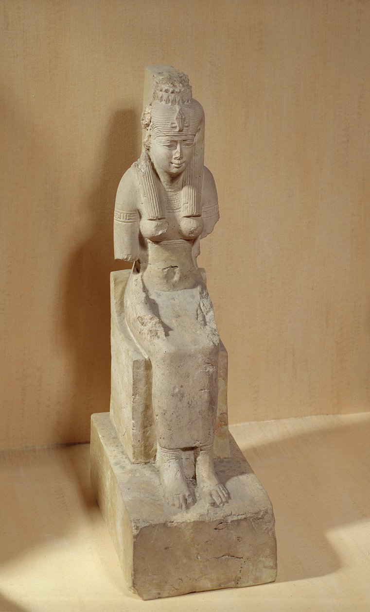 Statue der Göttin Rattawy, aus Medamud von Egyptian Ptolemaic Period