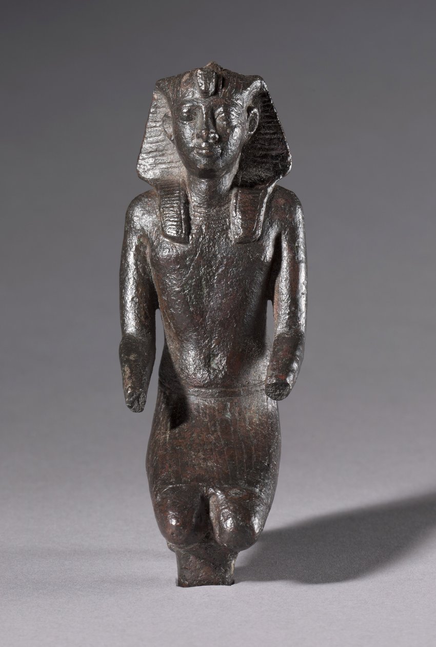 Statuette eines knienden Königs, griechisch-römische Zeit, 304-30 v. Chr. von Egyptian Ptolemaic Period