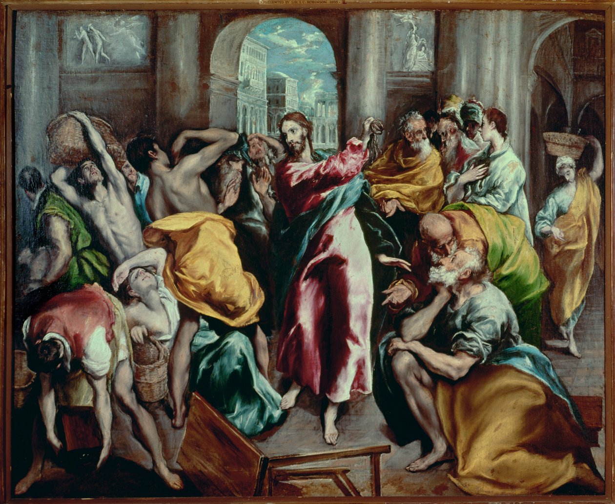 Christus vertreibt die Händler aus dem Tempel von El (1541-1614) Greco