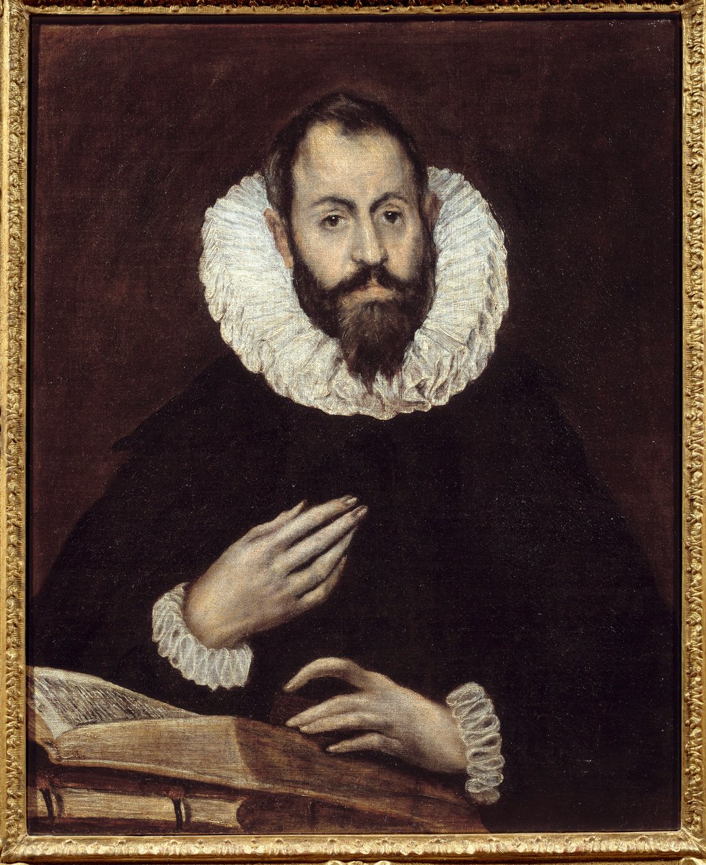 Männerporträt. Gemälde von Domenikos Theotokopoulos genannt El Greco, circa 1600-1610 von El Greco