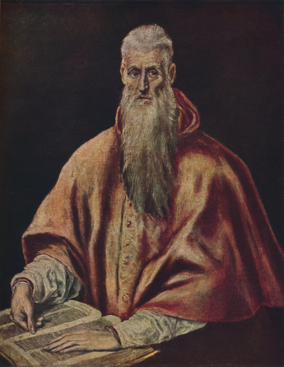 Der Heilige Hieronymus als Kardinal, ca. 1590-1600, 1938 von El Greco