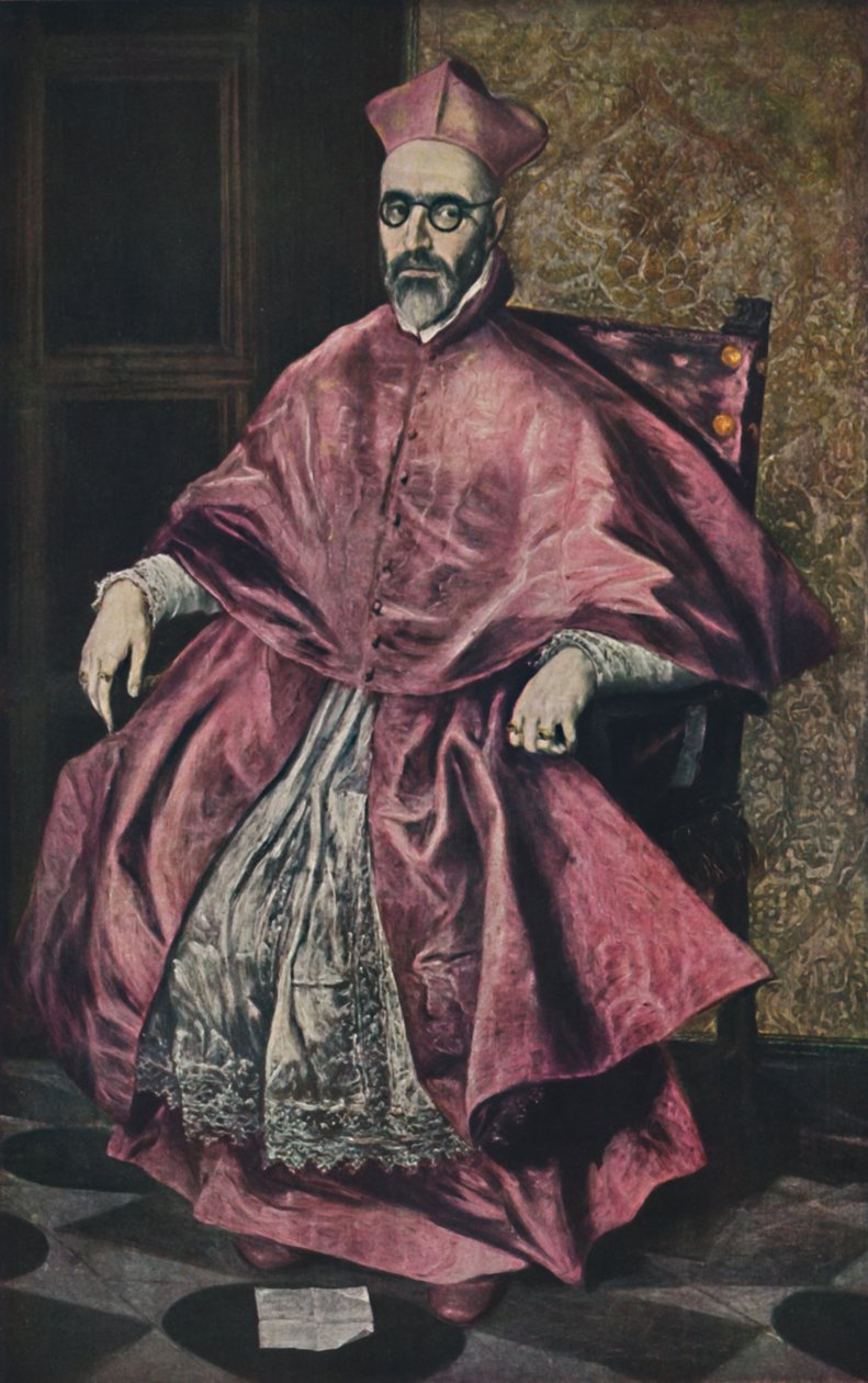 Don Fernando Nino De Guevara, Porträt von Kardinal Nino de Guevara, 1598 von El Greco