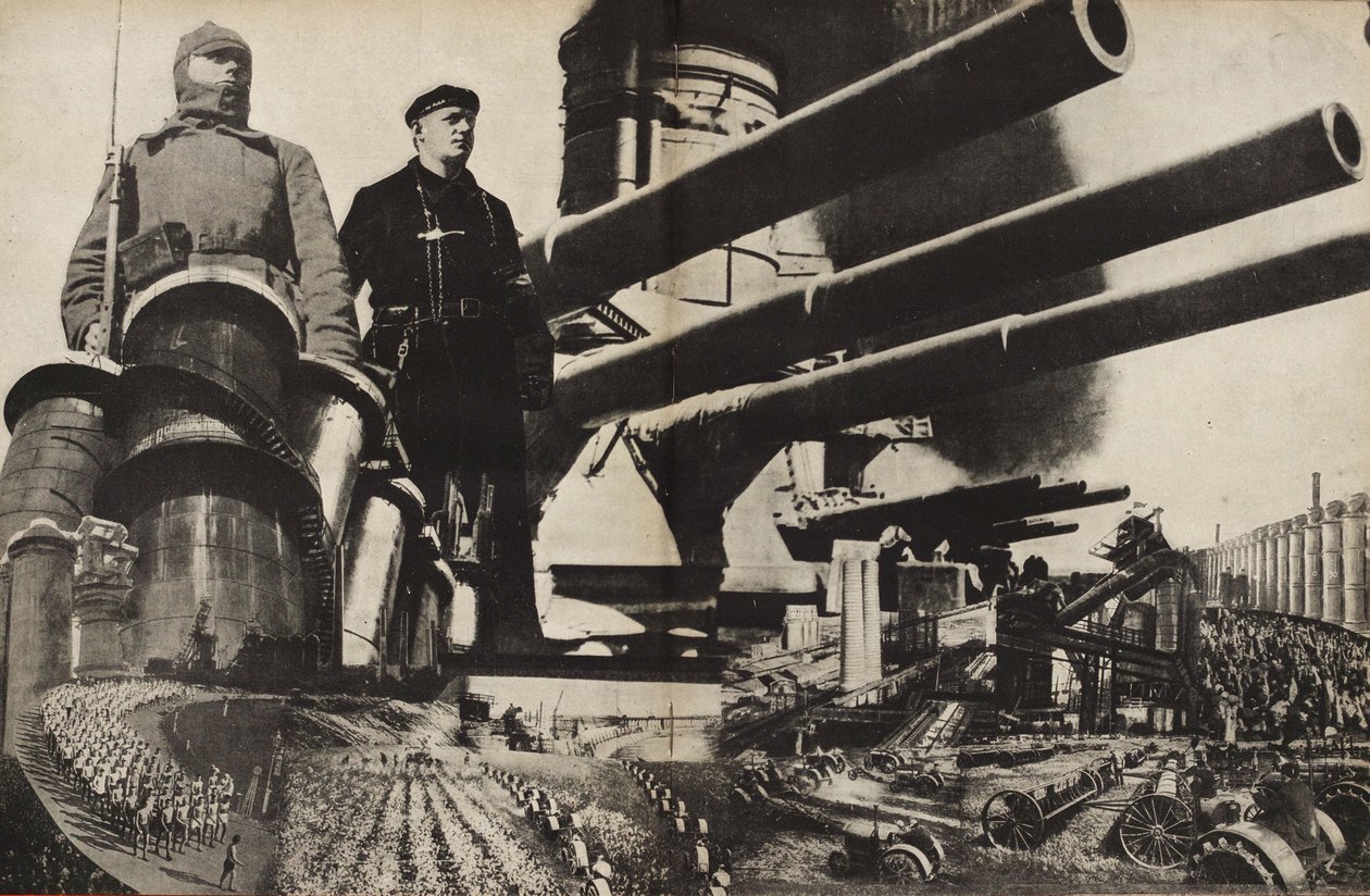 Die Rote Armee. Illustration aus USSR Builds Socialism, 1933 von Eliezer Markowich Lissitzky