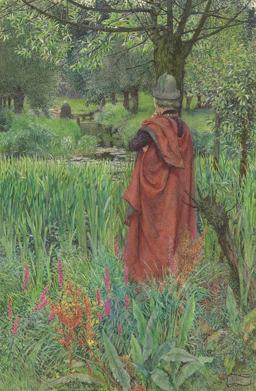 Lancelot und Elaine: Lebewohl, schöne Lilie von Eleanor Fortescue Brickdale