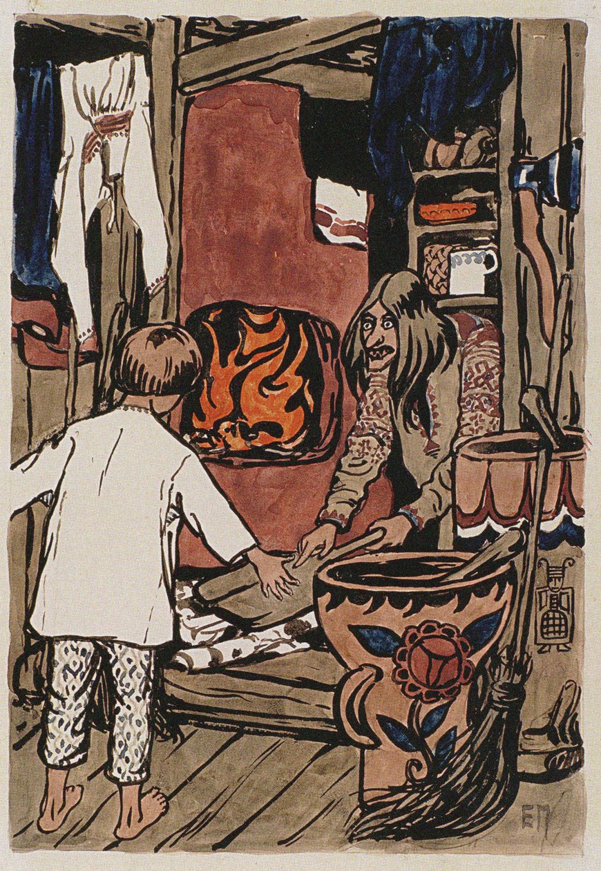 Illustration zu Die Geschichte von Synko-Philipko von Elena Dmitryevna Polenova