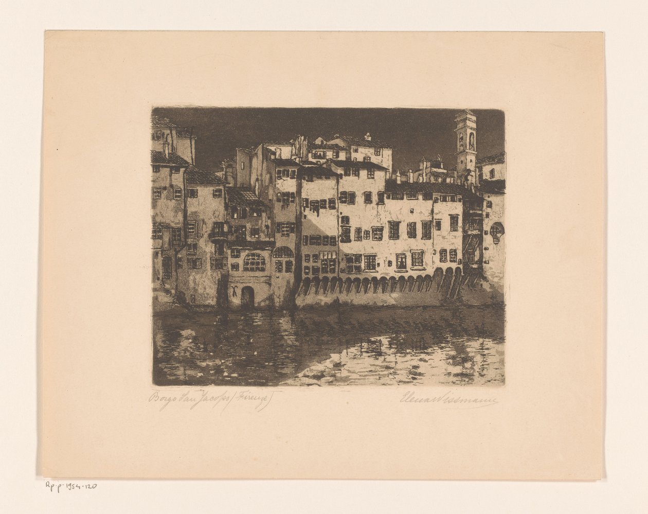 Borgo San Jacopo (Florenz) von Elena Wissmann (signed by artist)
