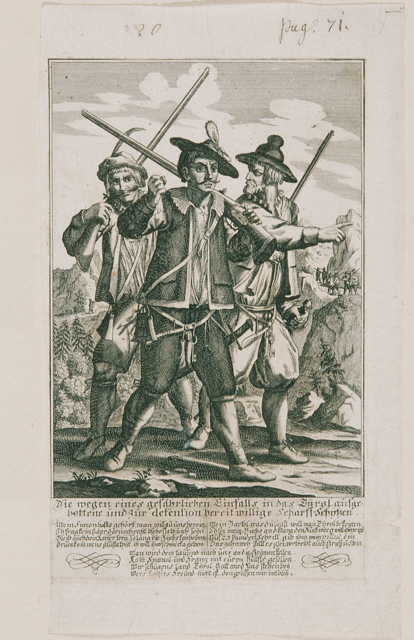 Die Tiroler Defension vom Jahr 1703: Scharff-Schützen von Elias Baeck