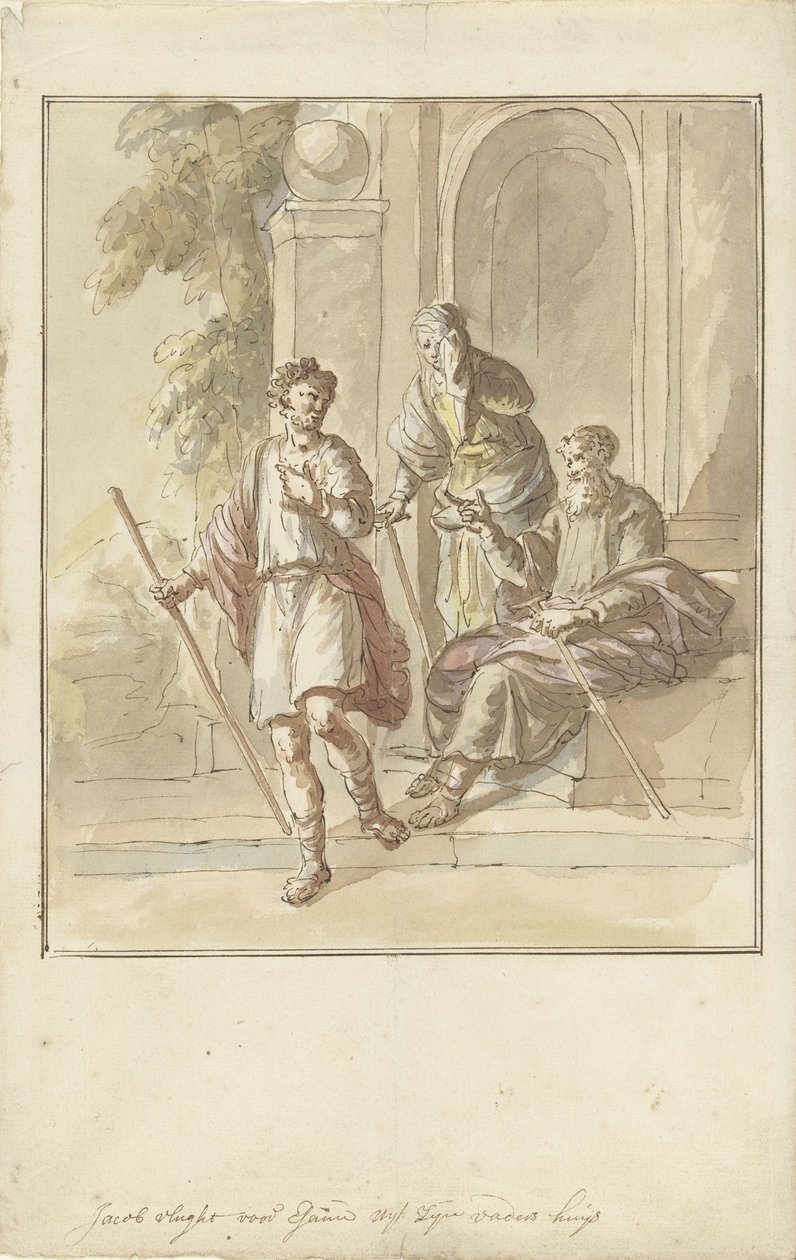 Jakob flieht aus seinem Elternhaus von Elias van Nijmegen