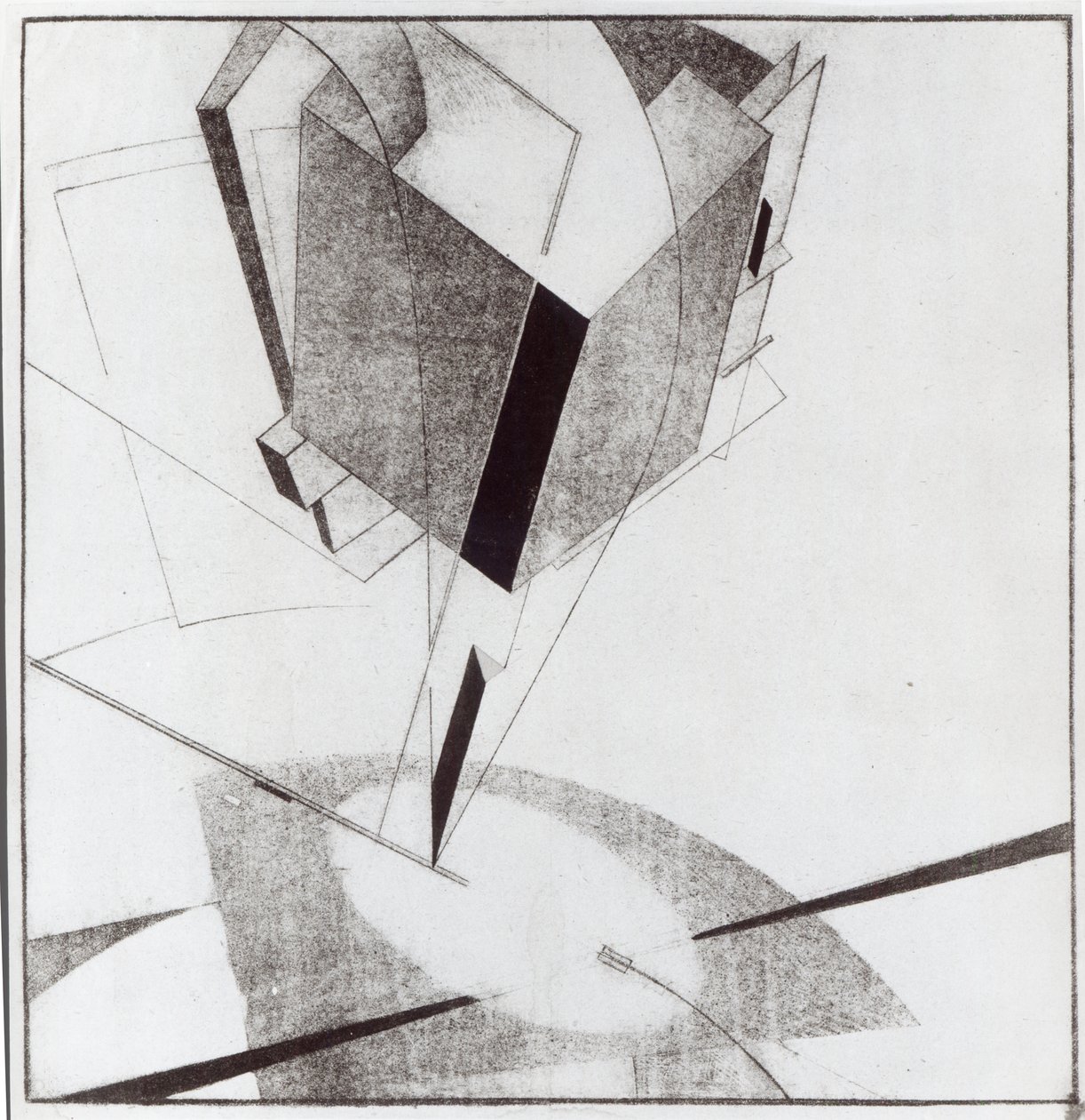 Proun 5 A, 1919 von Eliezer Markowich Lissitzky: Kunstdruck