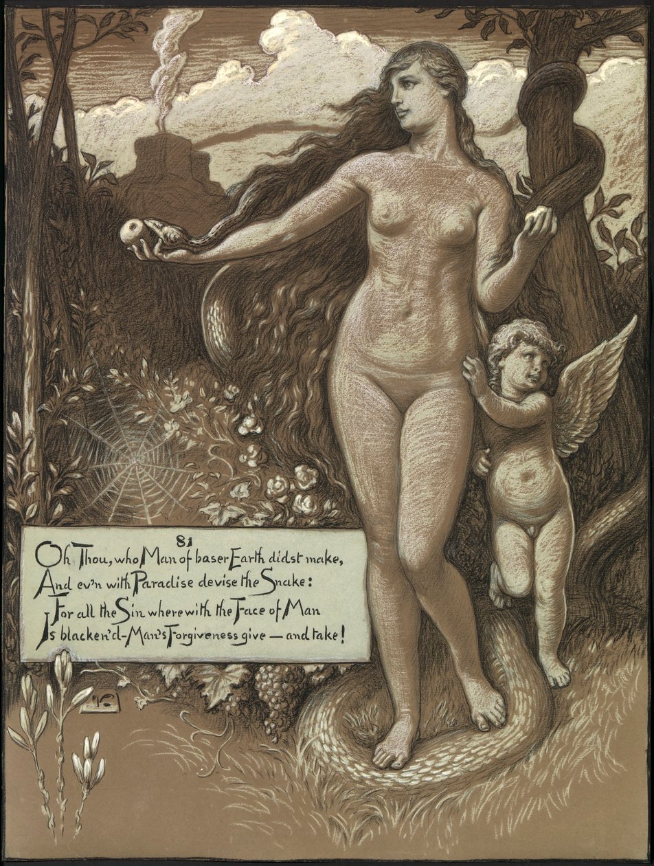 (Illustration für Rubáiyát von Omar Khayyám) Am Anfang von Elihu Vedder