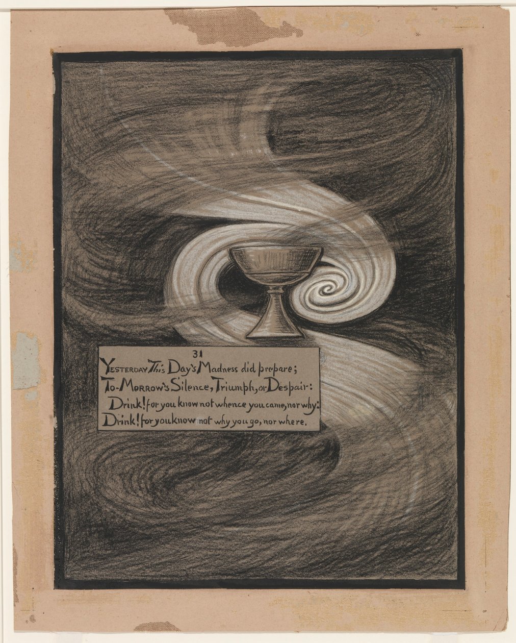 (Illustration für Rubáiyát von Omar Khayyám) Der Kelch der Verzweiflung von Elihu Vedder
