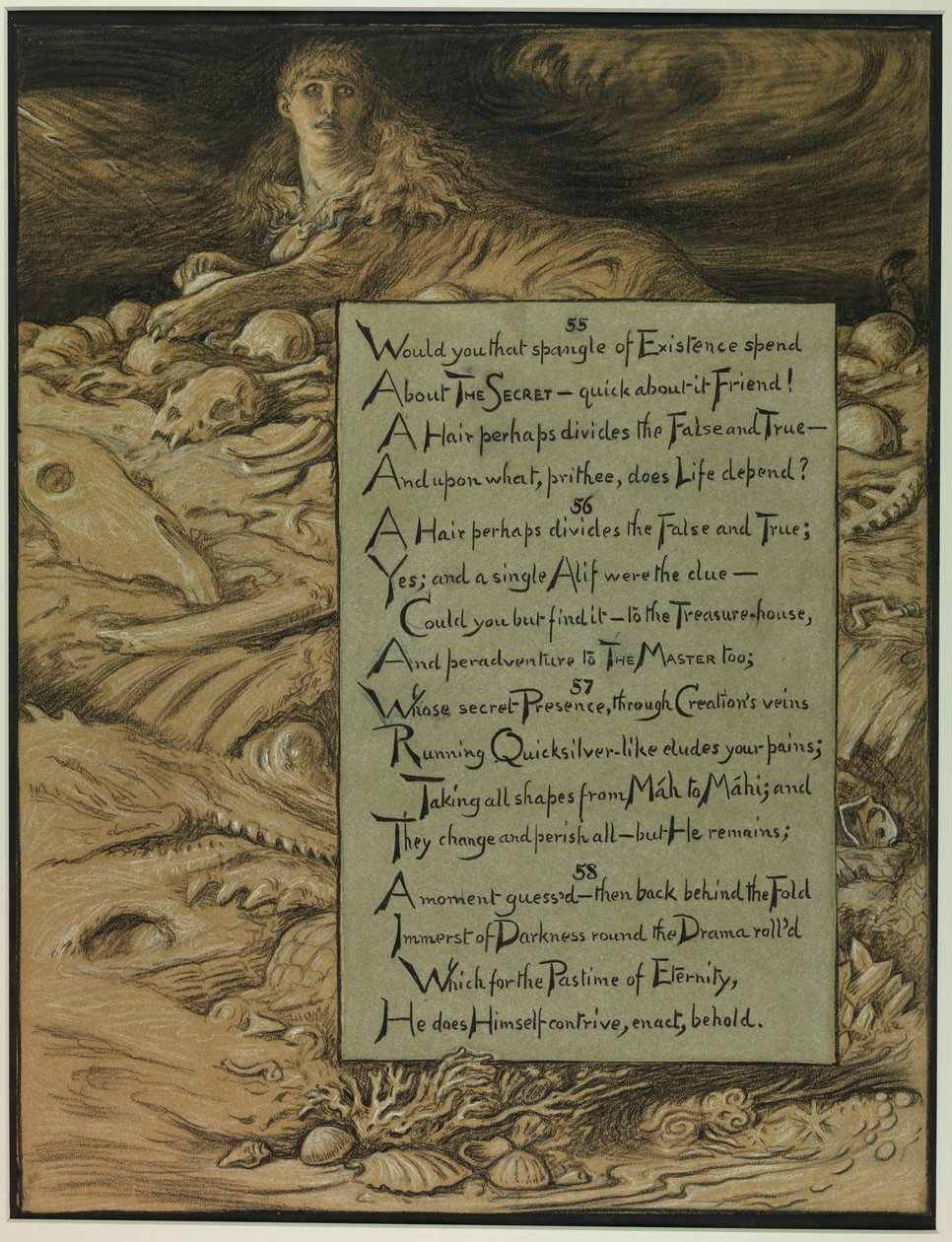 (Illustration für Rubáiyát von Omar Khayyám) Das Unvermeidliche Schicksal von Elihu Vedder