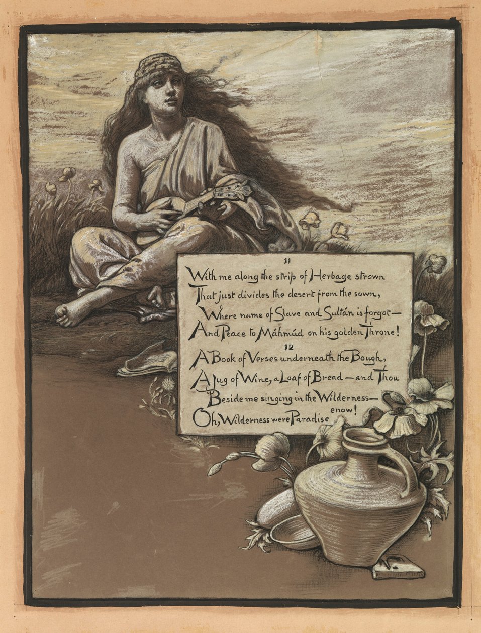 (Illustration für Rubáiyát von Omar Khayyám) Das Lied in der Wildnis von Elihu Vedder