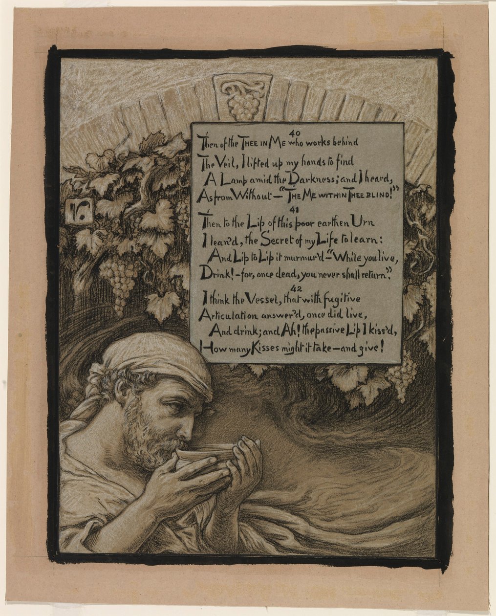 (Illustration für Rubáiyát von Omar Khayyám) Die Seele des Bechers von Elihu Vedder