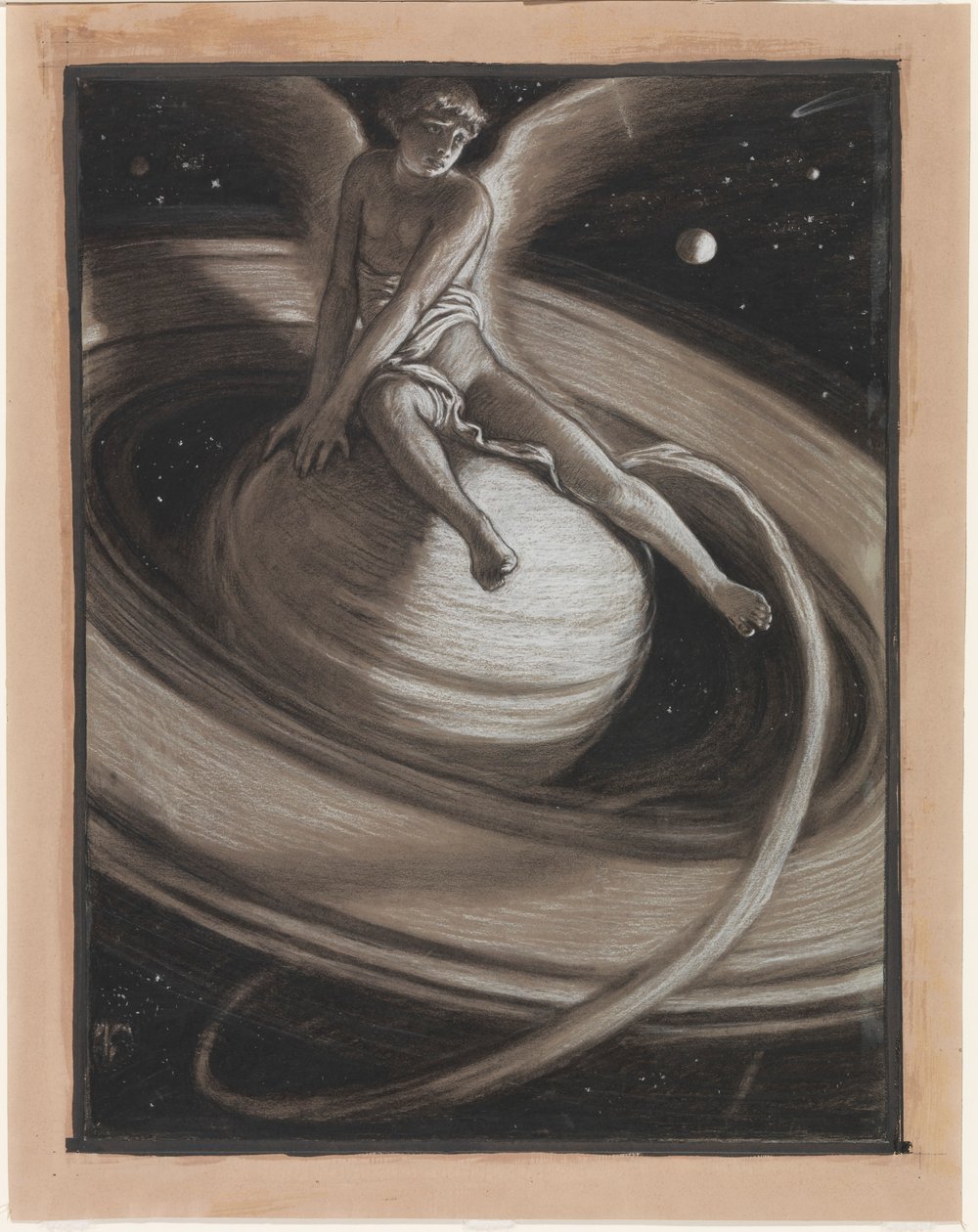 (Illustration für Rubáiyát von Omar Khayyám) Der Thron des Saturn von Elihu Vedder