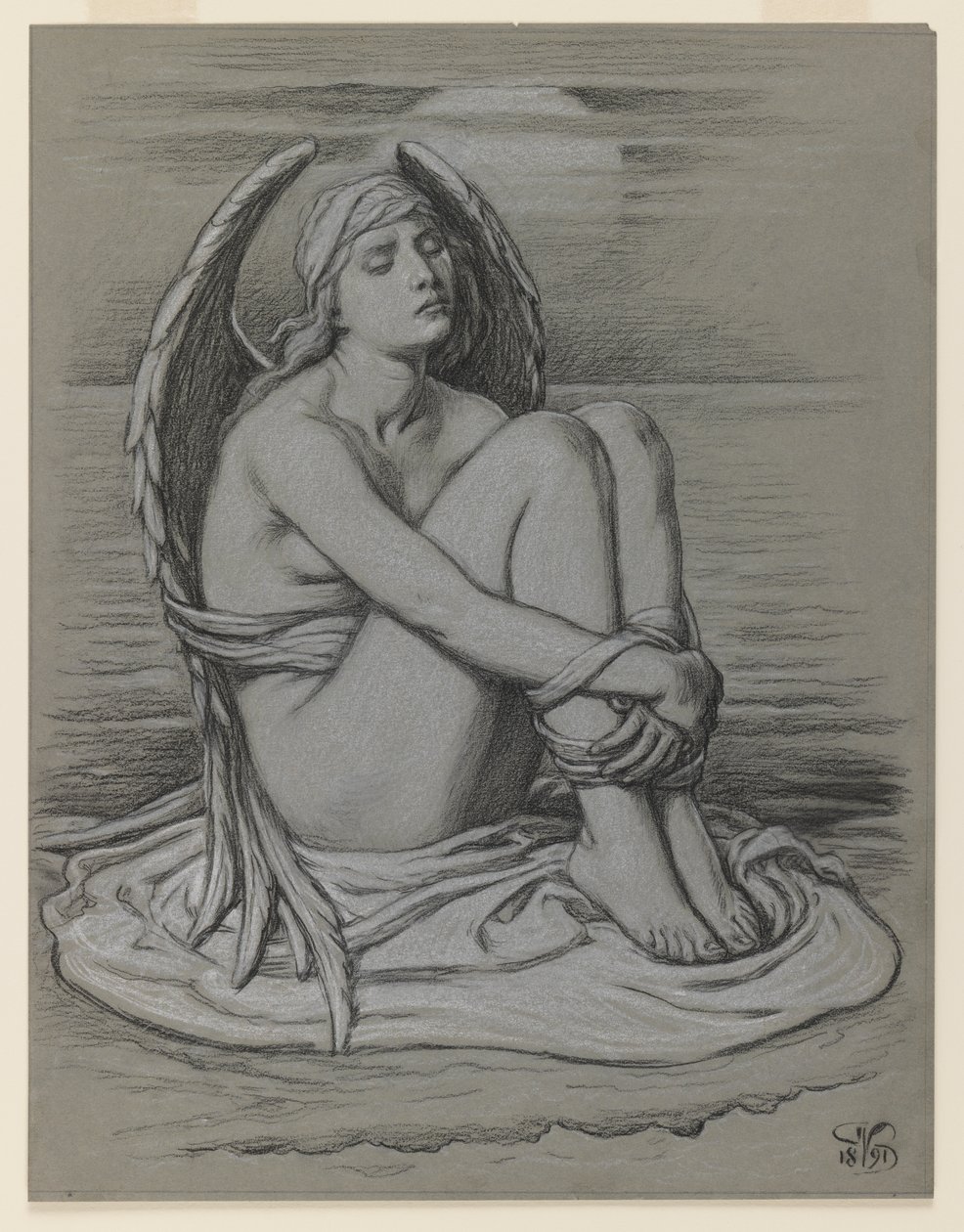 Gebundener Engel, 1891 von Elihu Vedder