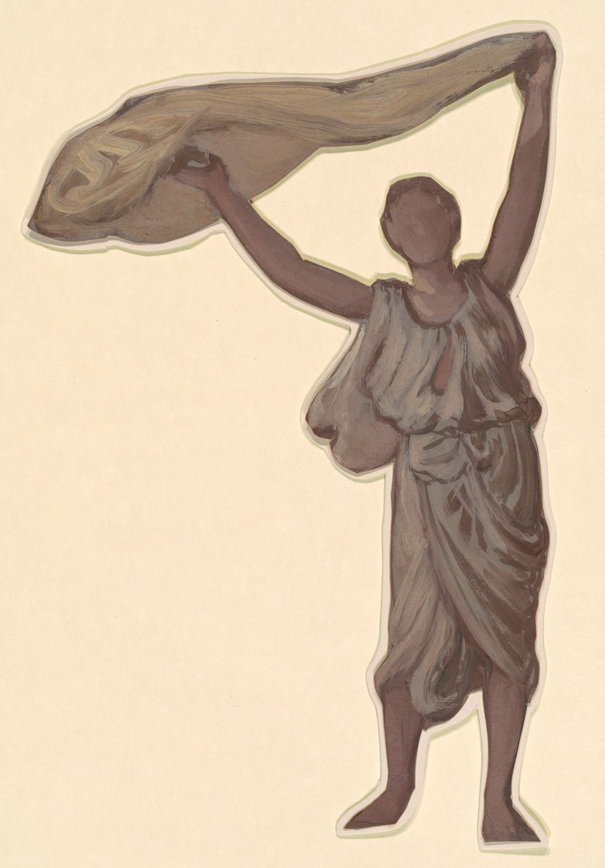 Studie für Griechische Mädchen beim Baden, ca. 1872 von Elihu Vedder