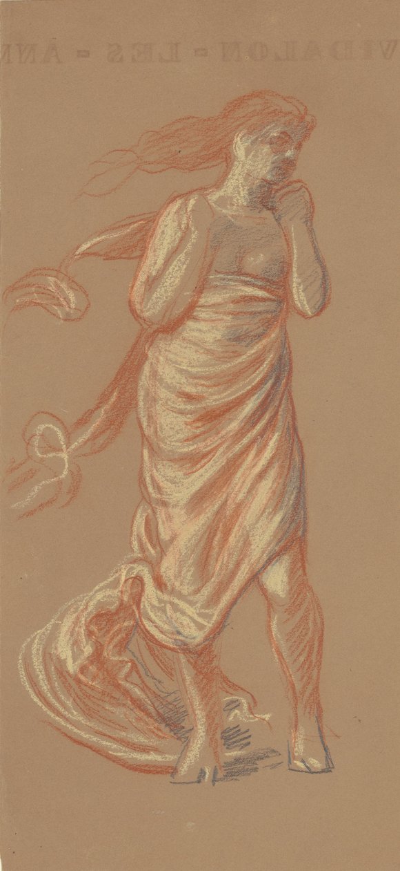 Studie für badende griechische Mädchen [recto], ca. 1872 von Elihu Vedder