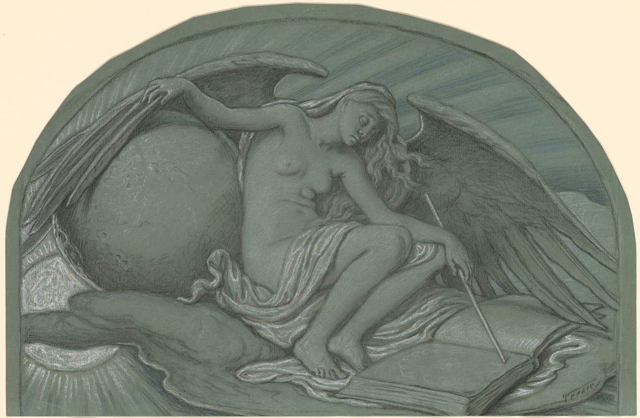 Studie für Die Sonnenfinsternis durch den Mond, 1892 von Elihu Vedder