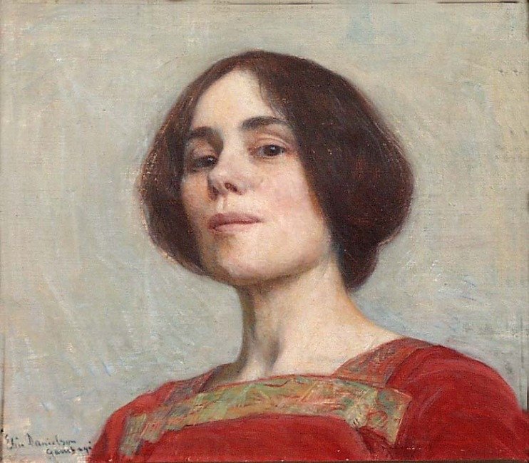 Selbstporträt, 1903 von Elin Danielson Gambogi
