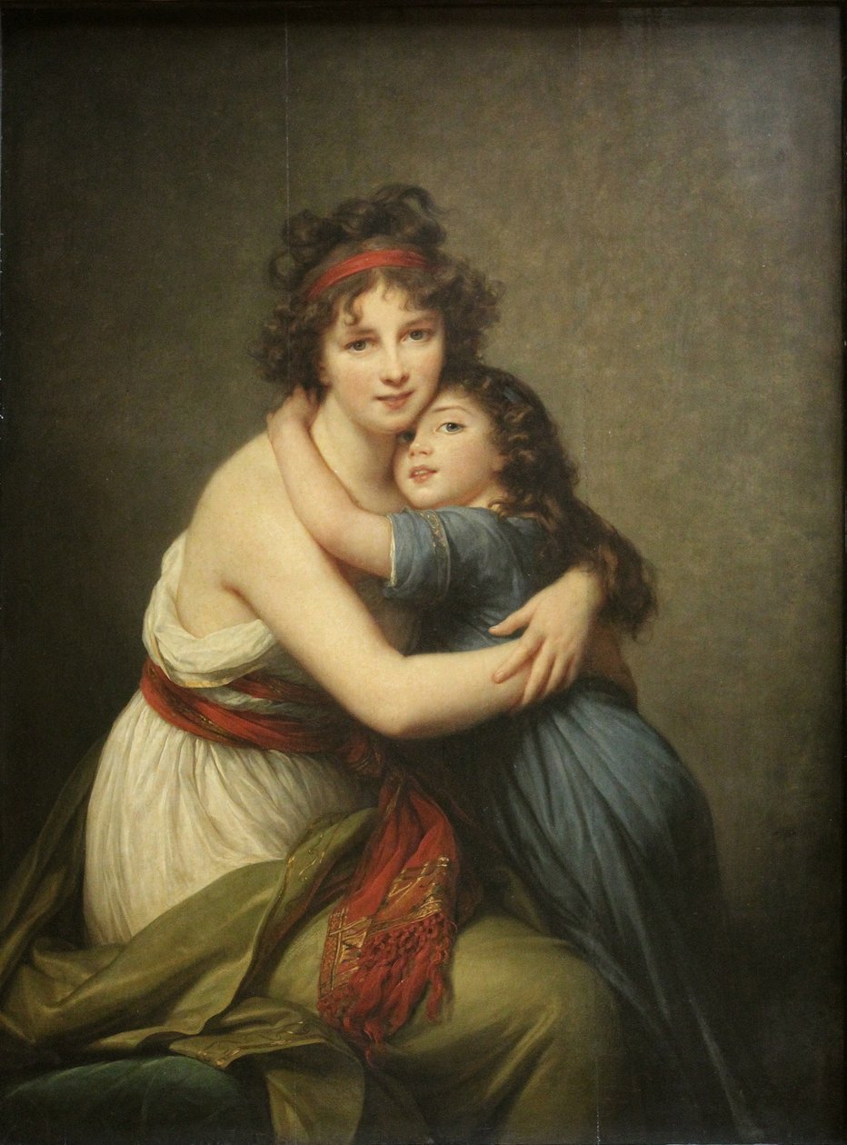 Elisabeth Louise Vigée-Lebrun, Madame Vigée-Lebrun und ihre Tochter von Élisabeth Louise Vigée Le Brun