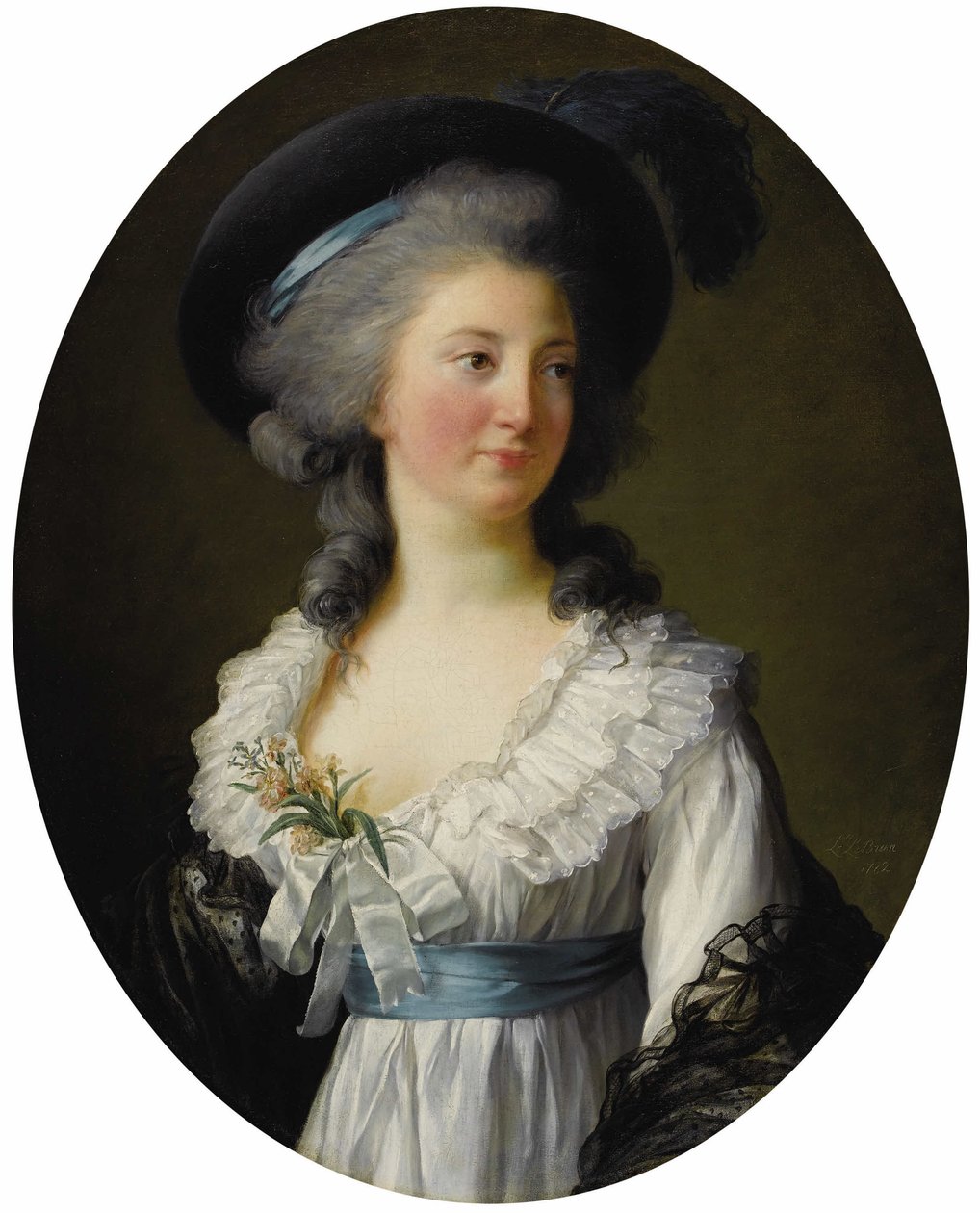 Porträt von Madame de Moreton, Gräfin von Chabrillan, fälschlicherweise mit Izabela Czartoryska identifiziert von Élisabeth Louise Vigée Le Brun