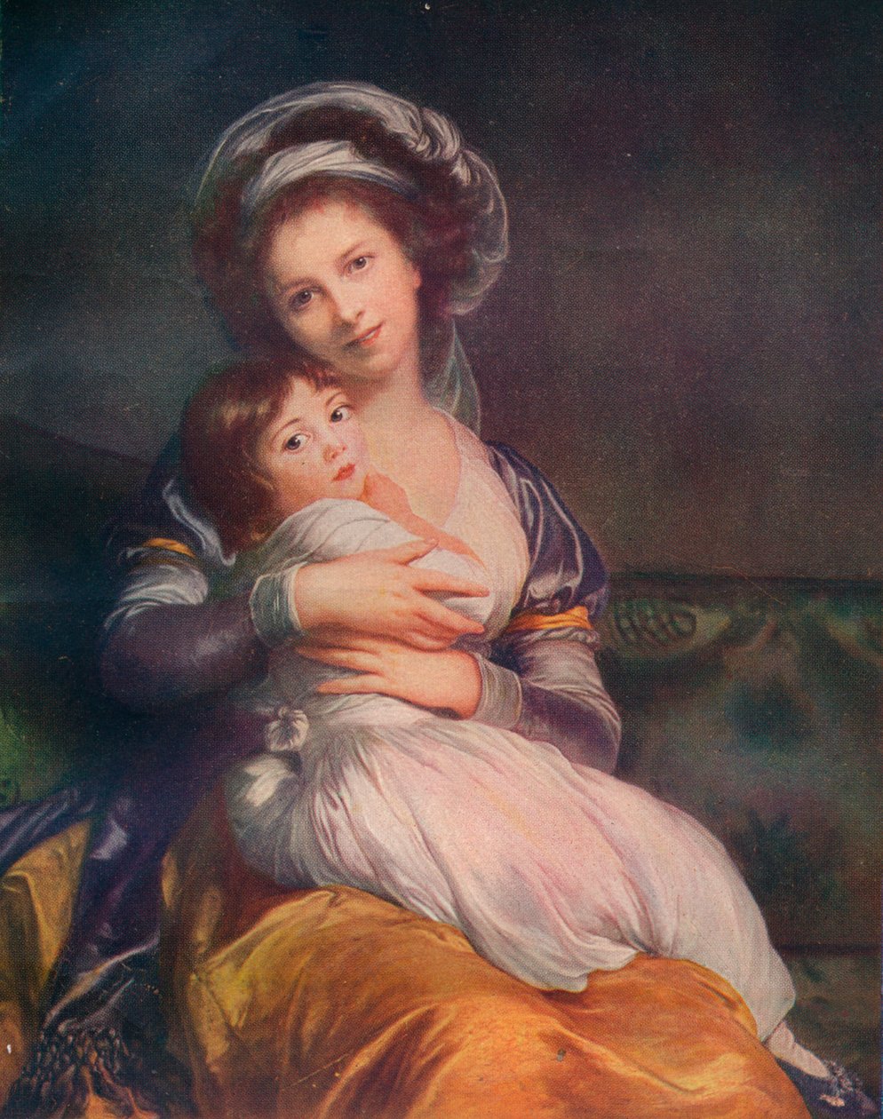 Louise Elisabeth Vigée Le Brun 1755-1842 mit ihrer Tochter Jeanne-Lucie, 1786, 1911 von Elisabeth Louise Vigee Lebrun
