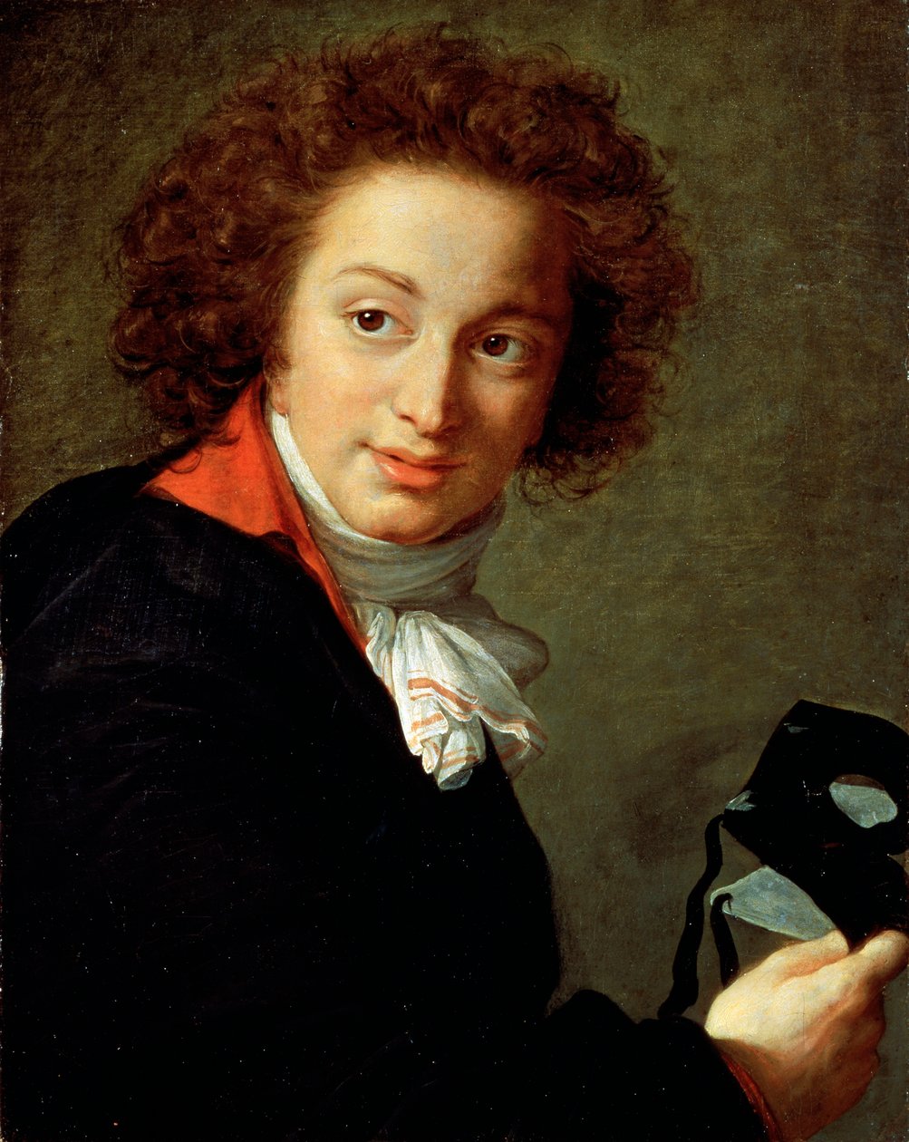 Porträt von Graf Grigory Chernyshov mit einer Maske von Elisabeth Louise Vigee-Lebrun