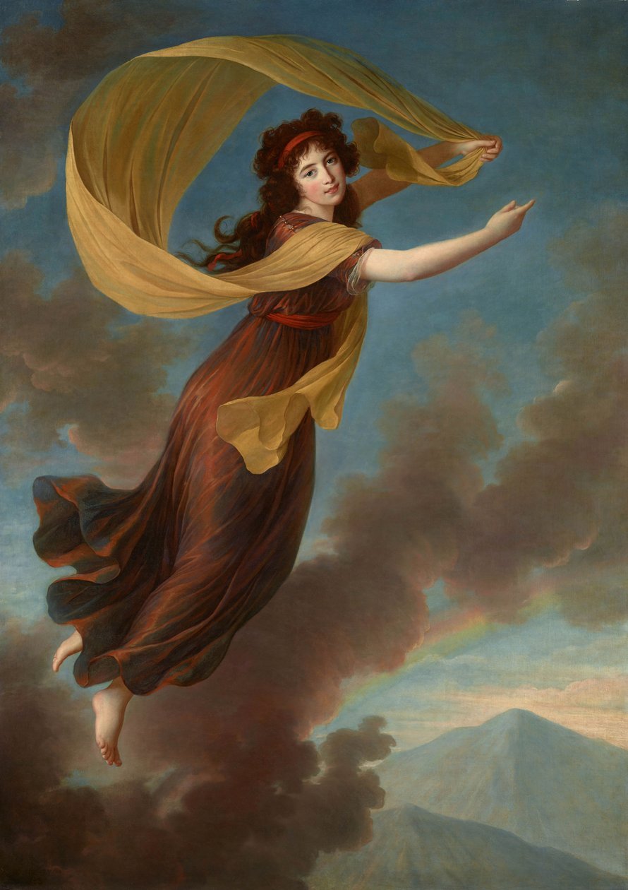 Porträt von Prinzessin Karoline von Liechtenstein, geborene Gräfin von Manderscheid-Blankenheim 1768-183 von Elisabeth Louise Vigee Lebrun
